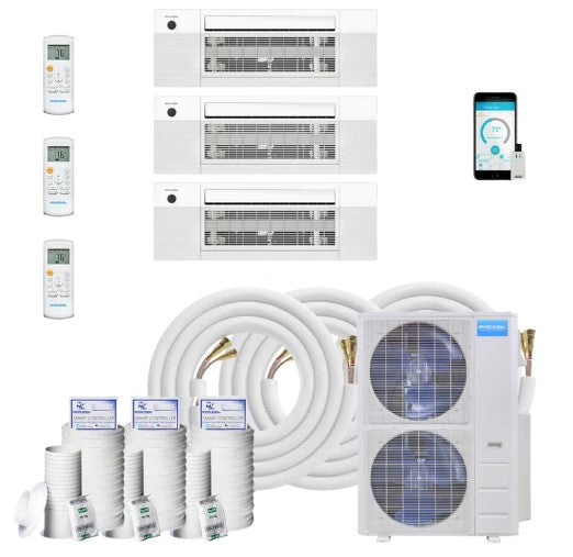 MRCOOL 4th Gen DIY Multi Zone 3-Zone 48K BTU 12k+12k+18k Cassettes