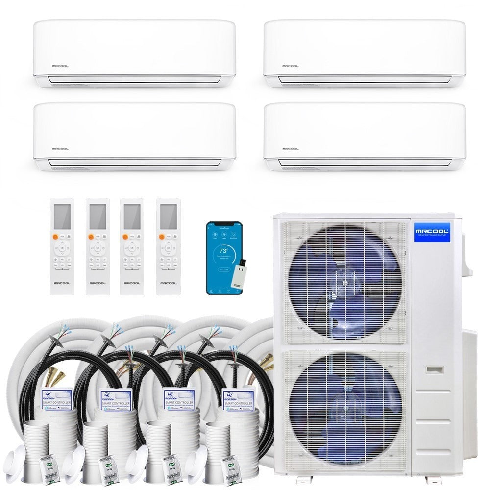 MRCOOL 4th Gen DIY Multi Zone 4-Zone 48K BTU 9k+9k+12k+18k WMAH