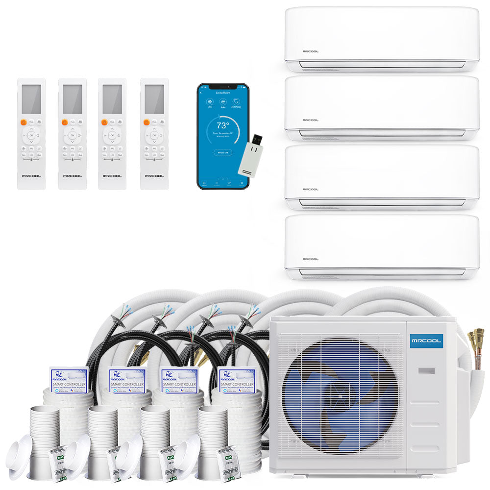 MRCOOL 4th Gen DIY Multi Zone 4-Zone 36K BTU 9k+9k+12k+12k WMAH