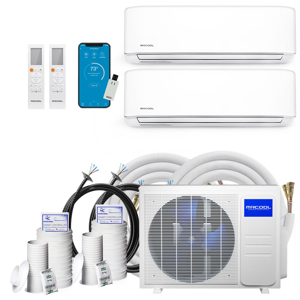 MRCOOL DIY Multi Zone 2-Zone 18K BTU 9k+9k WMAH