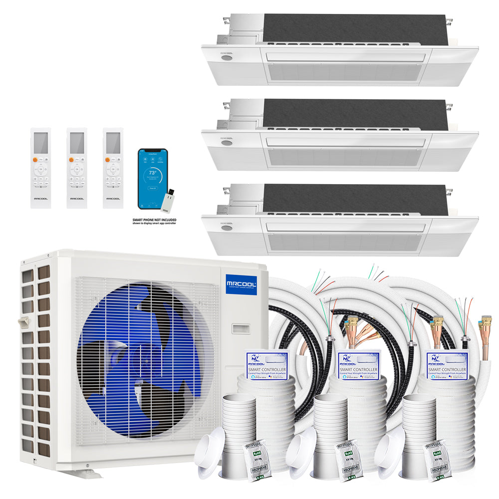 MRCOOL DIY Multi Zone 3-Zone 27K BTU 9K+9K+9K Cassettes